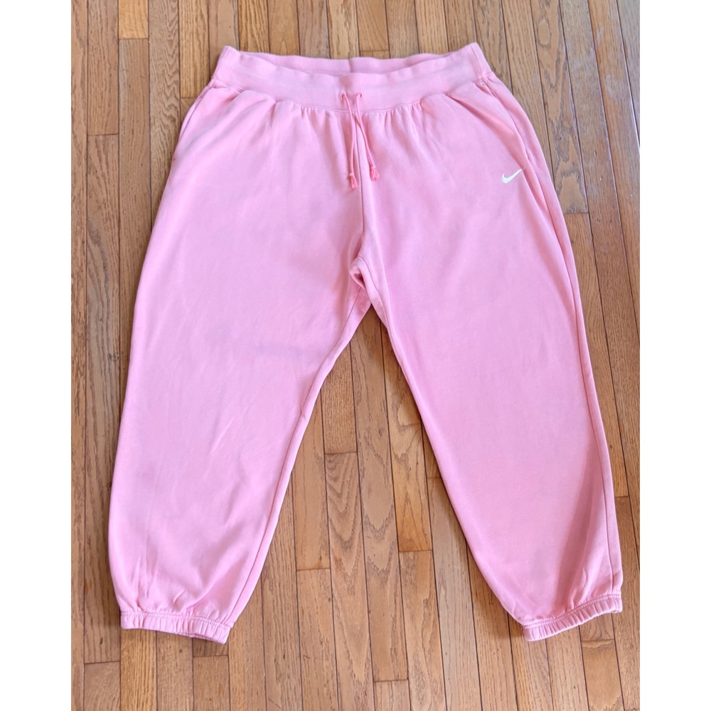 Nike Phoenix Joggers Pink XXL Sweatpants Oversized High Waisted Pants Barbiecore
